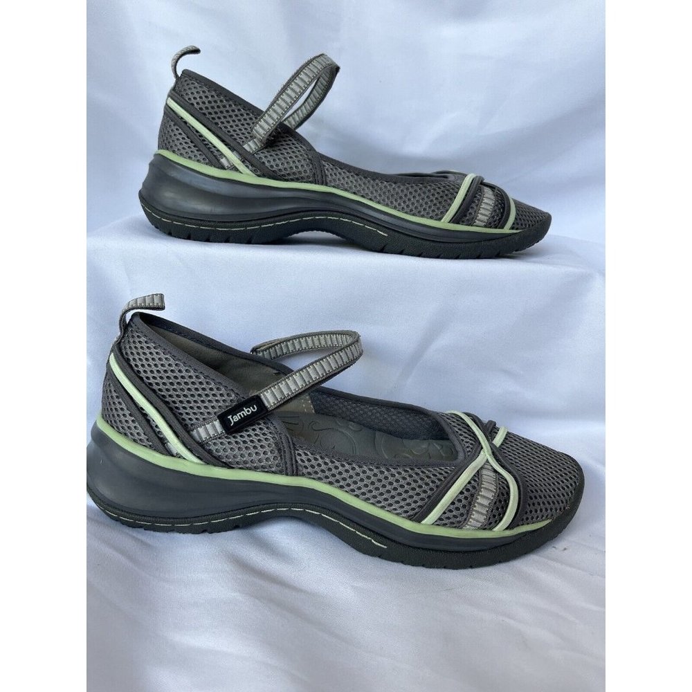 Jambu Women's Gray and Green Athletic Shoes